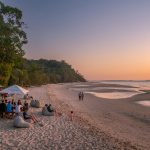 Beach Sunset, Fraser Island. Image supplied by Tourism and Events Queensland.