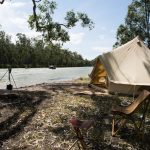 Camping at Barmah National Park, Murray River. Photographed by Emily Godfrey. Sourced via Visit Victoria