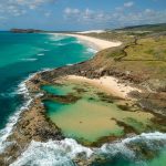 Champagne Pools, Fraser Island. Image supplied by Tourism and Events Queensland.