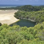 Lake Wabby, Fraser Island. Image supplied by Tourism and Events Queensland.