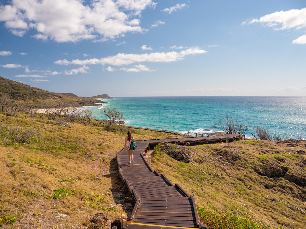 Path to Champagne Pools, Fraser Island. Image supplied by Tourism and Events Queensland.