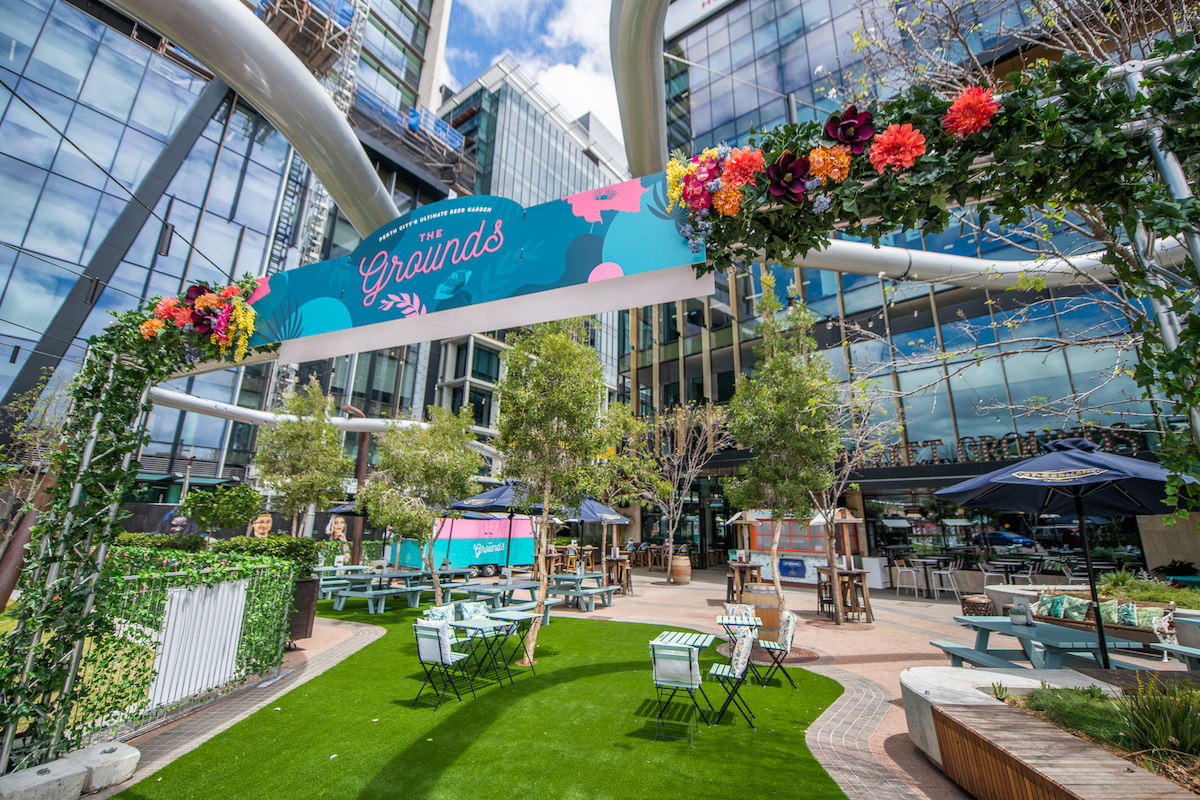 The Grounds beer garden. Image supplied