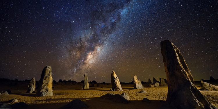 The Pinnacles, Western Australia. Image via Shutterstock, Photographed by sammax chong.