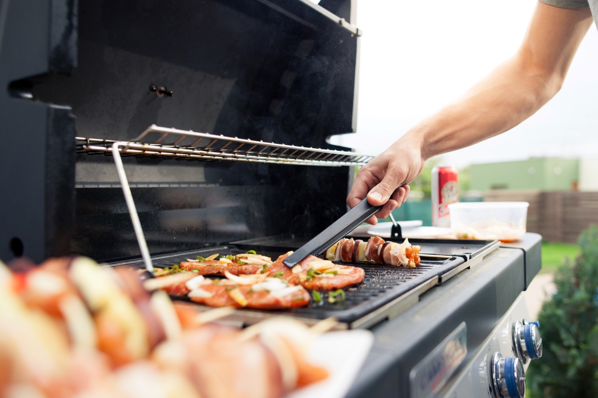 Grilling on BBQ. Photographed by Simon Kadula. Image via Shutterstock.