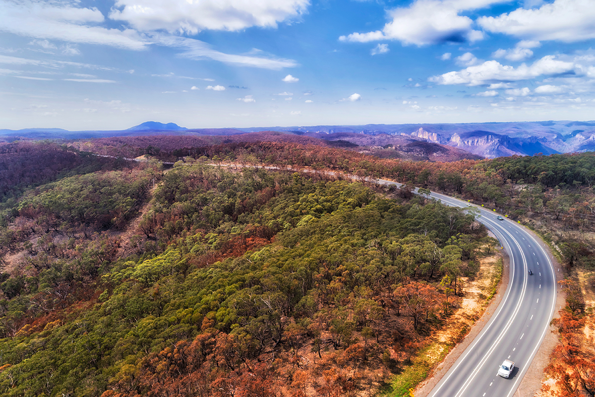 Bells Line of Road, Blue Mountains. Photographed by Taras Vyshnya. Image via Shutterstock