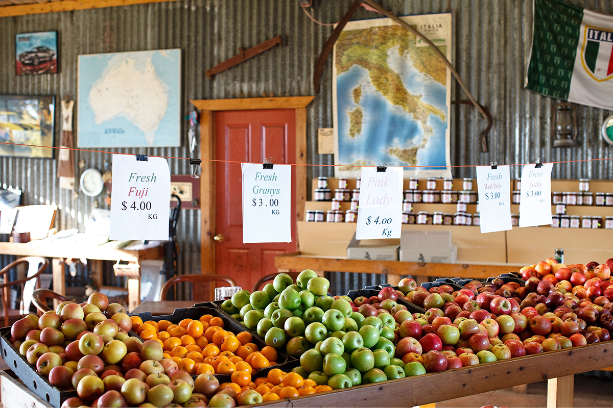 Cottage Orchard Cafe, Bilpin. Photographed by James Horan. Image via Destination NSW