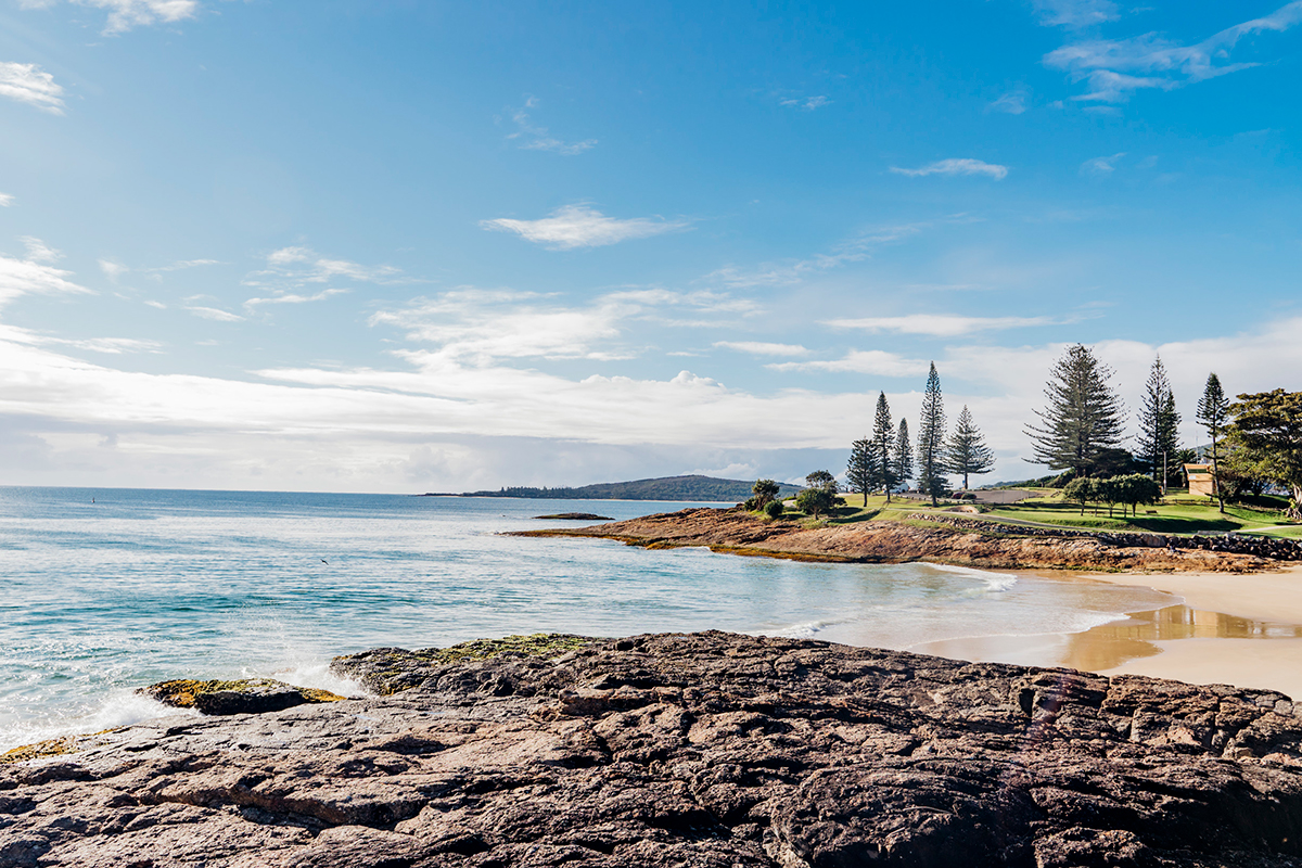 Horseshoe Bay Beach, South West Rocks. Image via Destination NSW