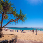 Noosa Main Beach in Noosa, Queensland.