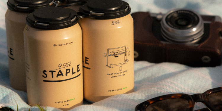 Premixed and canned Staple Drinks. Image supplied.