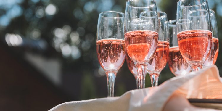 Sparkling wine escape. Photographed by Anastasiia Chepinska. Image via Shutterstock