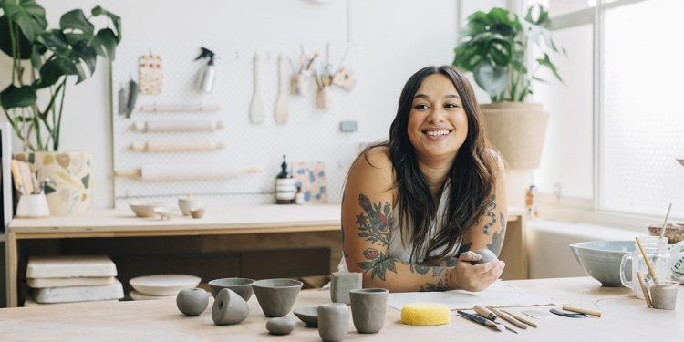 Artist Tantri Mustika. Photographed by Melissa Cowan.