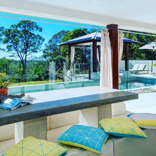 The Gold Suite available at Alaya Verde in Noosa, Queensland. Image supplied via Alaya Verde.