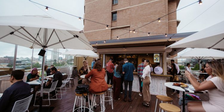 Burdekin Rooftop bar. Photographed by Billy Zammit. Image Supplied