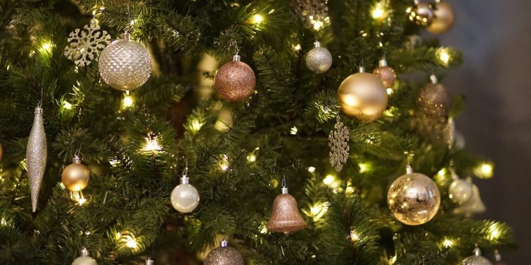 Christmas Tree. Photographed by Denisse Leon. Image via Unsplash