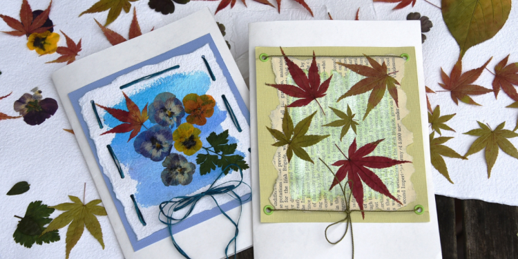 Craft 365. How to make a pressed flower card for Christmas 2020. Image supplied.