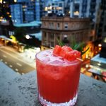 The Oxford Fizz cocktail at Burdekin Rooftop. Photographed by Christopher Kelly