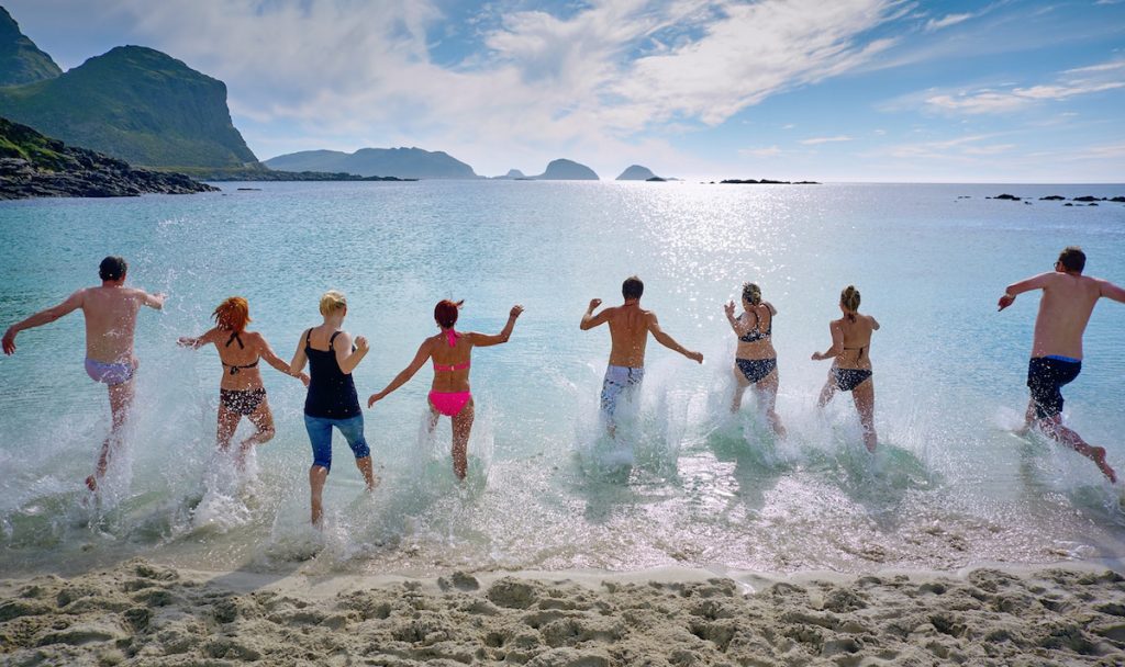 People go swimming. Image by Vida Nordli Mathisen via Unsplash.