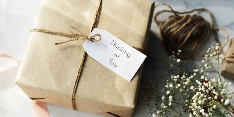 Thinking of you present gift. Photographed by Rawpixel.com. Image via Shutterstock