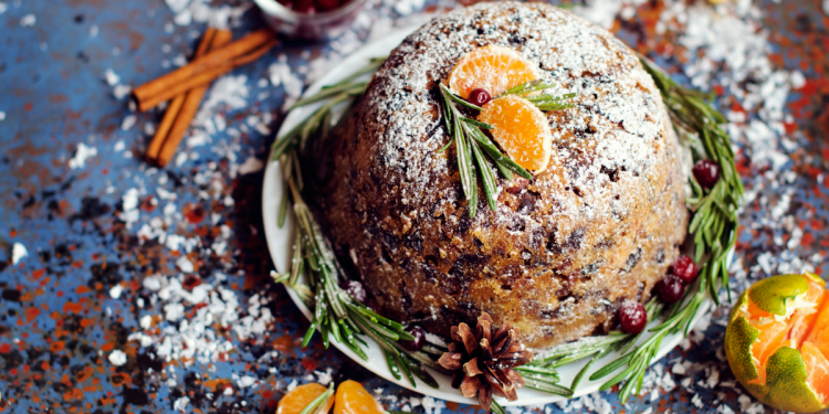 Traditional Christmas Pudding. Photographed by Olesia Reshetnikova. Image via Shutterstock.