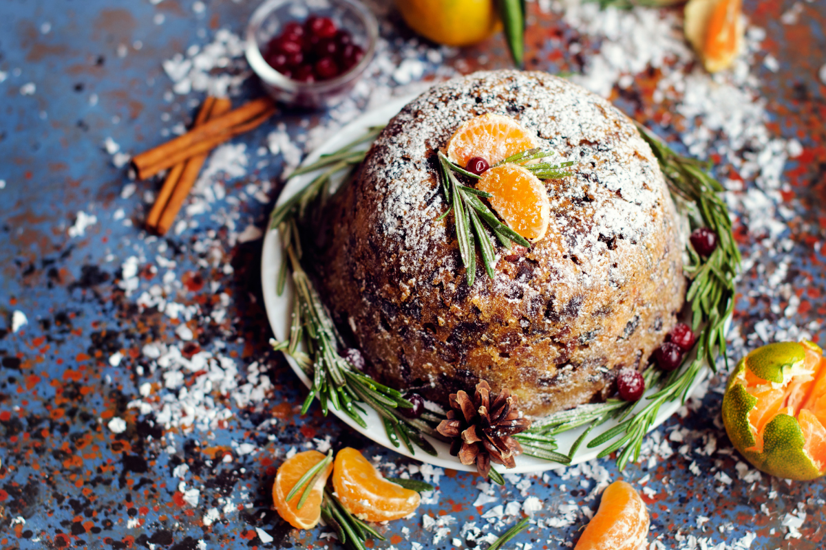 Traditional Christmas Pudding. Photographed by Olesia Reshetnikova. Image via Shutterstock.