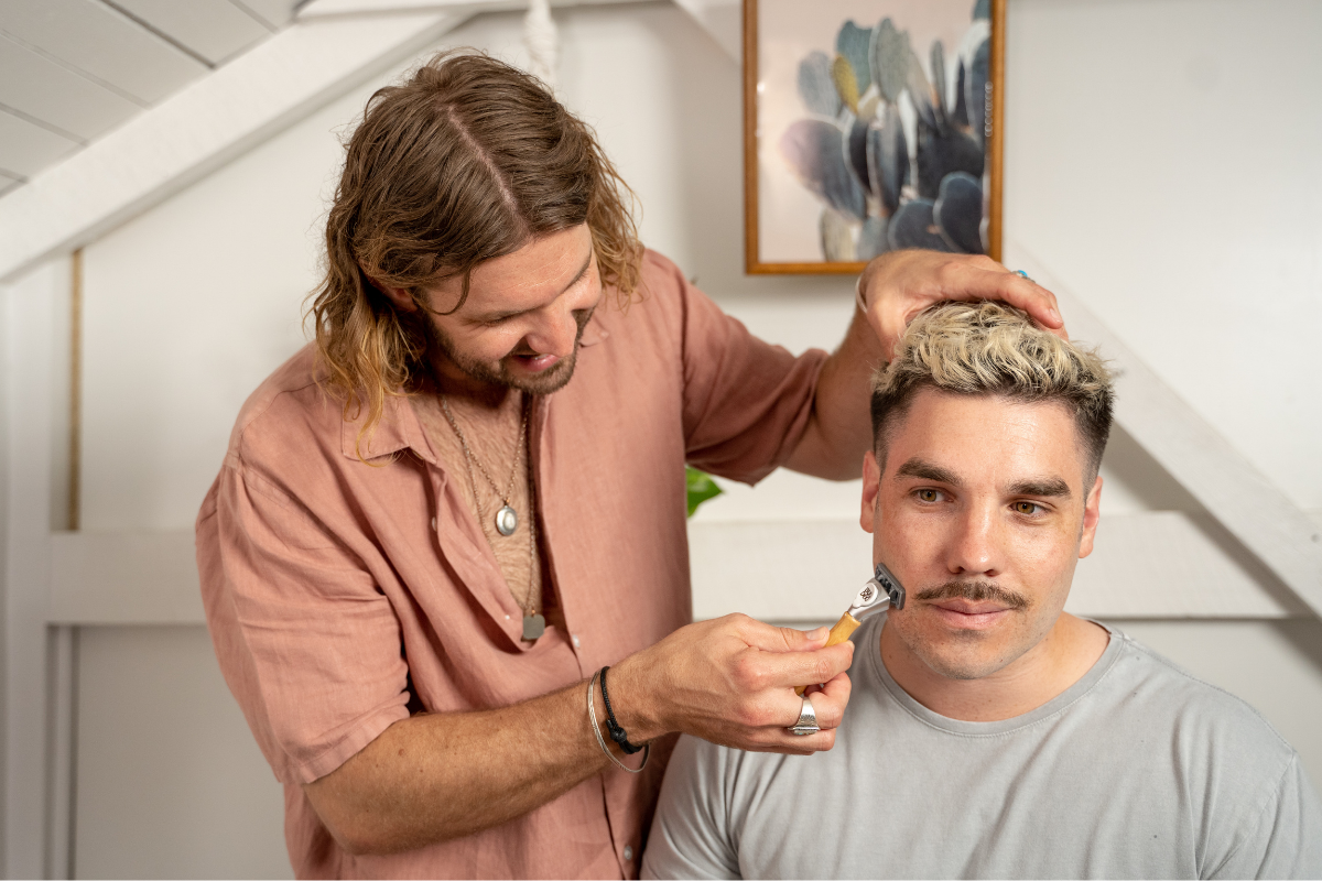 Jules Tognini Styling Man's Moustache.