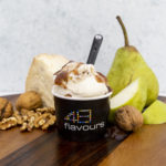 Pear Gorgonzola cheese-flavoured ice cream. Image: Supplied