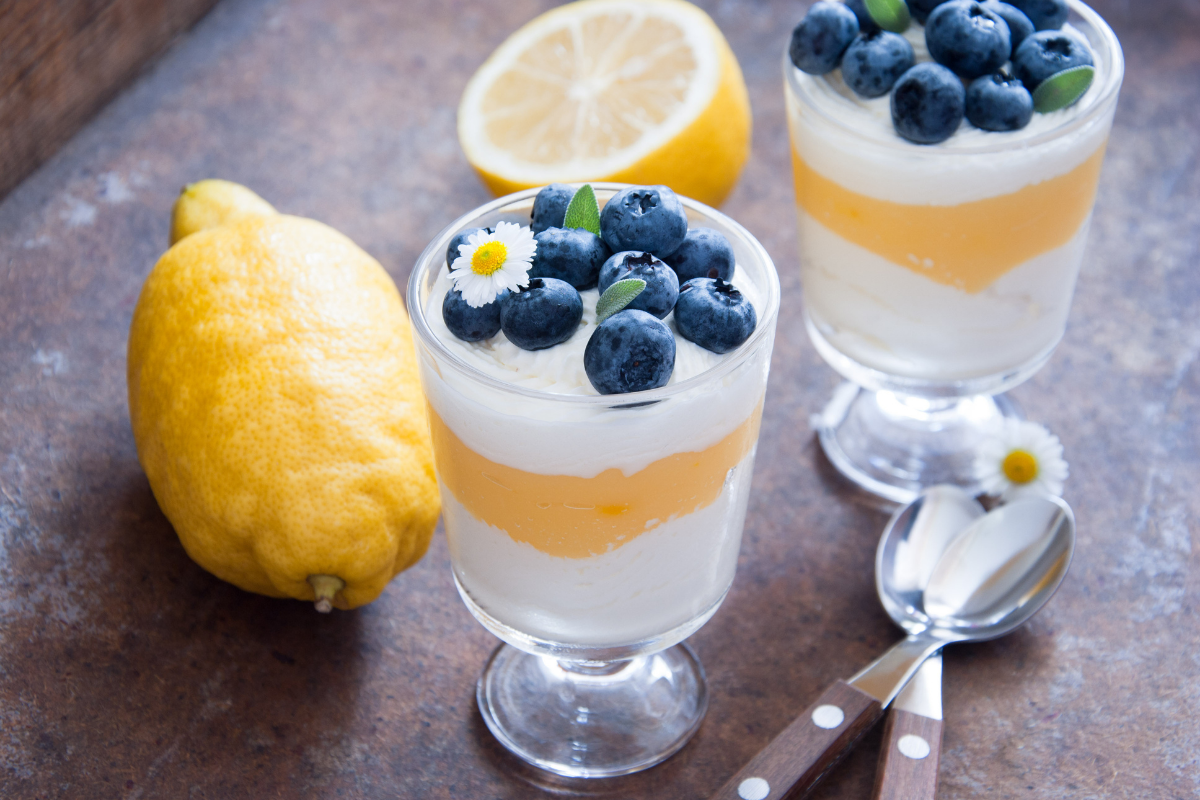 Easy Lemon Posset Recipe. Photographed by Letterberry. Image via Shutterstock