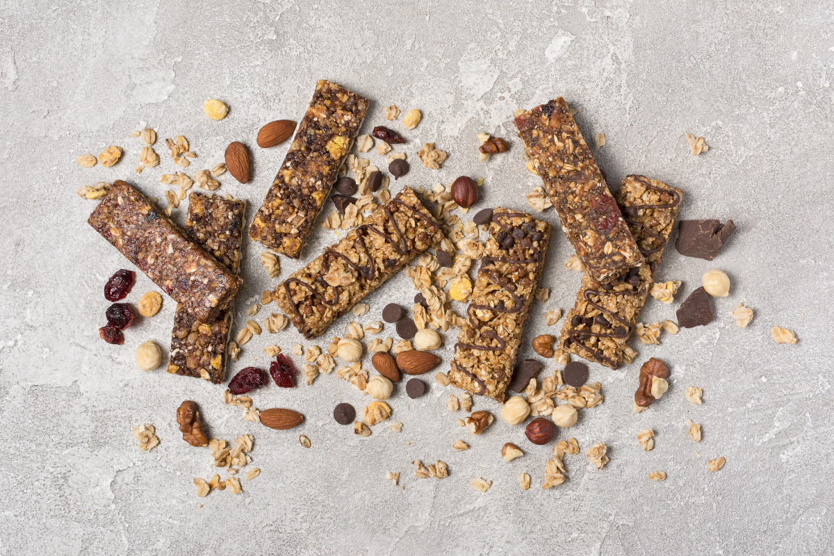 Healthy Nut Butter Bars Recipe. Photographed by Chursina Viktoriia. Image via Shutterstock.