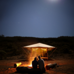 Campfire at Flinder's Bush Retreats, South Australia. Image supplied.