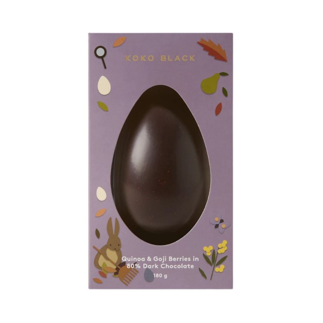 Quinoa & Goji Berry 80% Dark Chocolate Egg