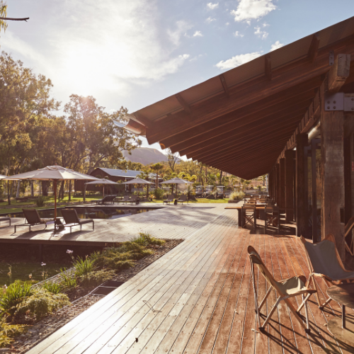 Mount Mulligan Lodge Outdoor Area in Far North Queensland.