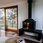 The Guest House Fire Place at Upland Farm, Western Australia. Photographed by Rachel Claire. Image supplied.
