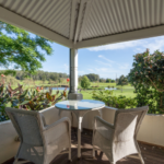 Outdoor Seating at the Willow Berry Farm Farmhouse, New South Wales. Image supplied.