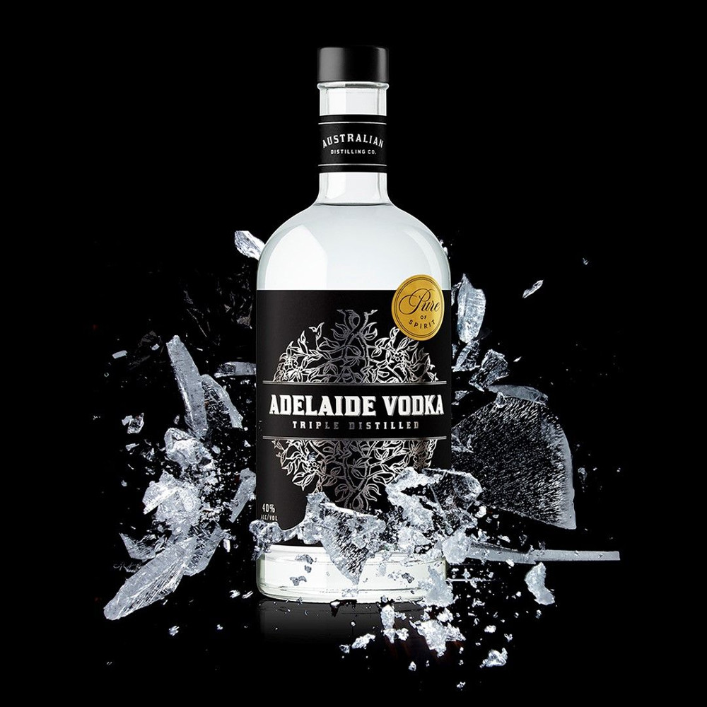 Adelaide Vodka from Australian Distilling Co. Photographed by CSP Creative. Image: Supplied
