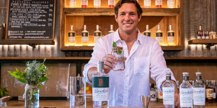 Brookies Gin and Tonic, and Eddie Brook. Image: Supplied