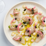 Kingfish Carpaccio ($28), Harbourfront Seafood Restaurant Sydney. Photographed by Steve Woodburn. Image supplied.