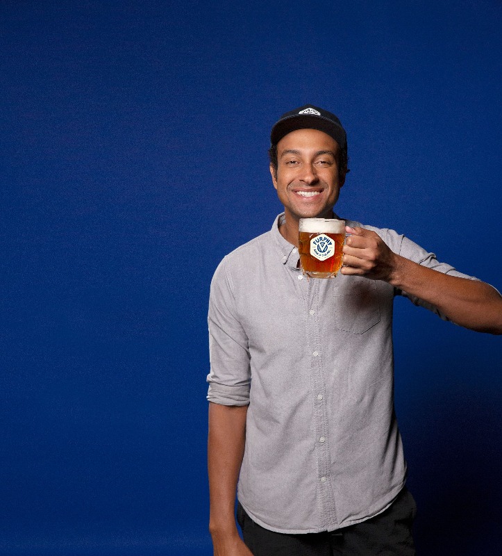 Matt Okine for the Furphy Unearthing Unbelievable Pub Tour Image Supplied