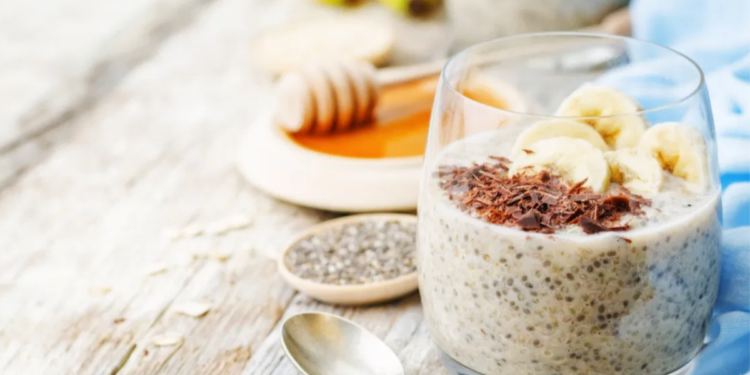 Soulara. Peanut Butter and Banana Chia Seed Pudding Recipe. Image supplied.