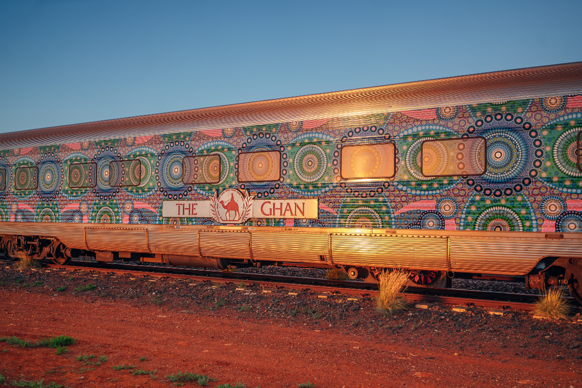 The Ghan x Parrtjima Festival 2021. Northern Territory. Image supplied.