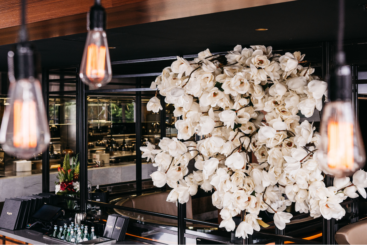 BLACK Bar & Grill flowers. Image supplied.