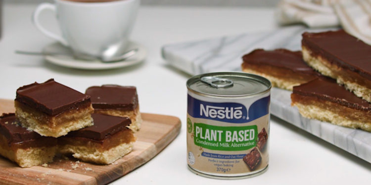 Dairy-Free and Vegan Classic Caramel Slice Recipe. Image supplied.