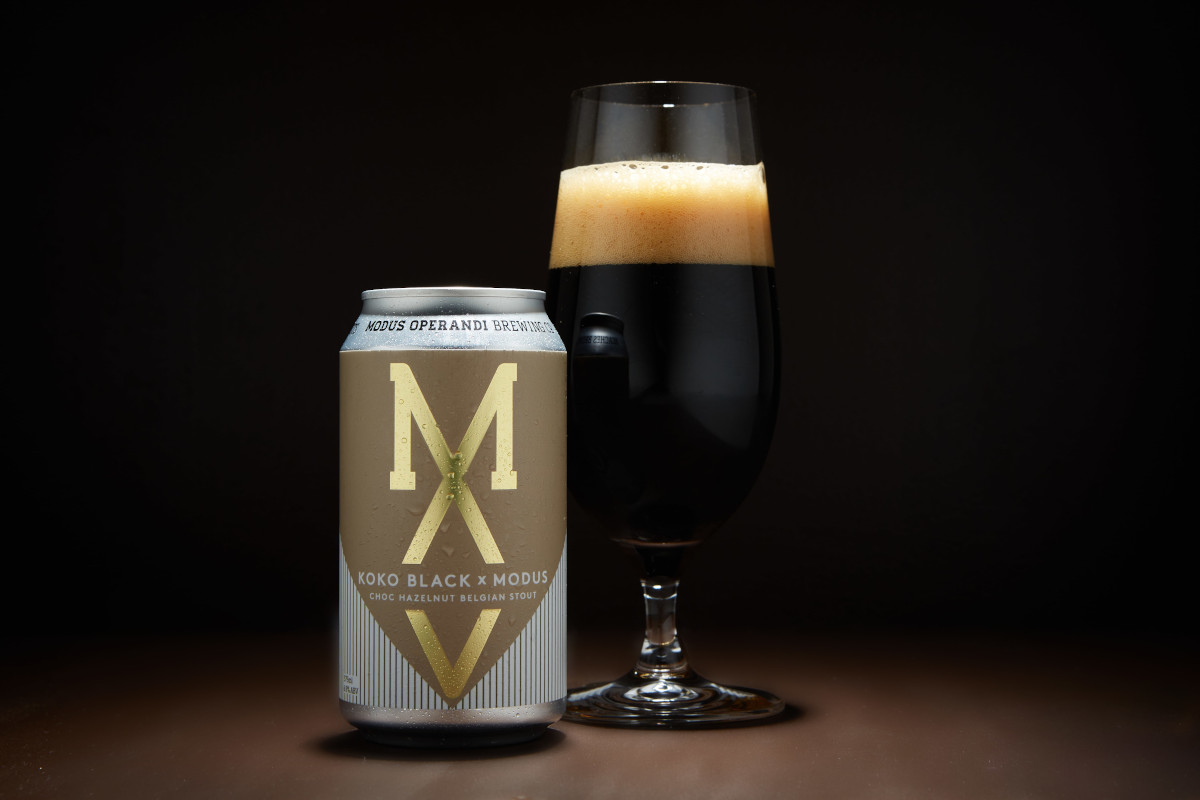 Koko Black x Modus Operandi Choc Hazelnut Belgian Stout. Image: Supplied