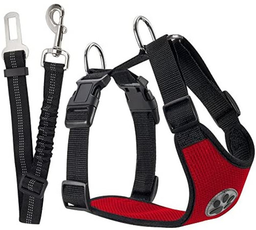 Adjustable Dog Harness & Seat Belt