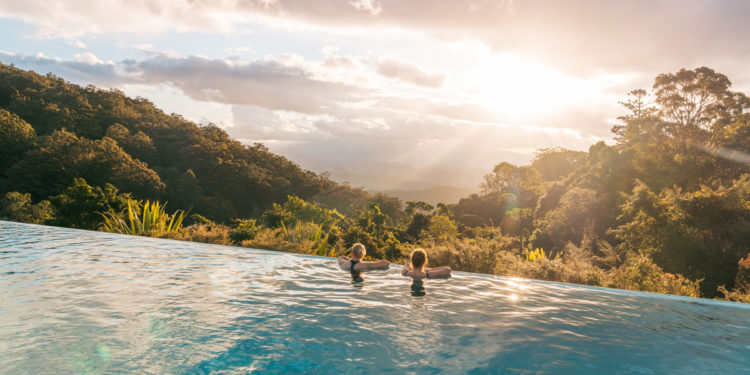O'reilly Rainforest Retreat. Photographed by Jesse Lindemann. Image via Tourism and Events Queensland
