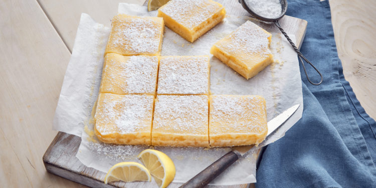 Sara Oteri Easy Zesty Shortbread Lemon Bars Recipe. Image supplied.