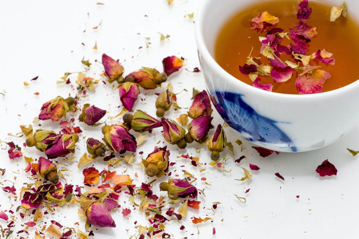 Rosebud tea. Photographed by Marco Secchi. Image via Unsplash