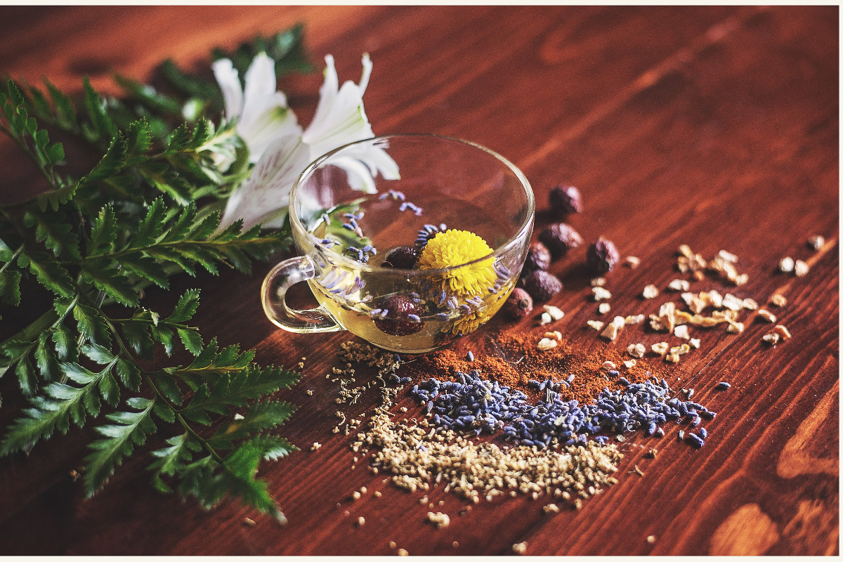 Tea brewing. Photographed by Lisa Hobbs. Image via Unsplash