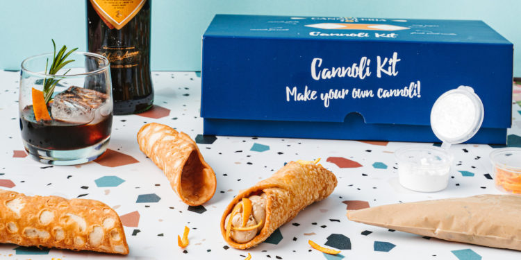 5 Fun Things To Do At Home This Father's Day 2021. Cannoleria DIY Cannoli Kit. Image supplied.