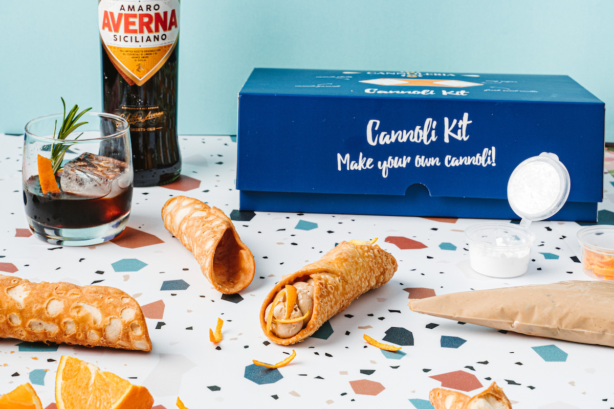 5 Fun Things To Do At Home This Father's Day 2021. Cannoleria DIY Cannoli Kit. Image supplied.