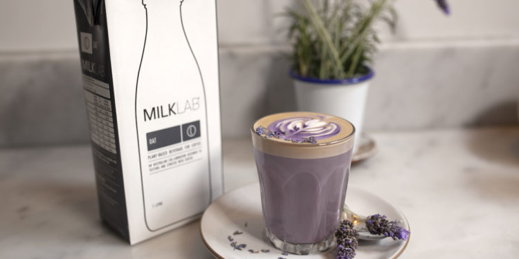 MILKLAB Lavender Oat Milk Latte Recipe. Image supplied.